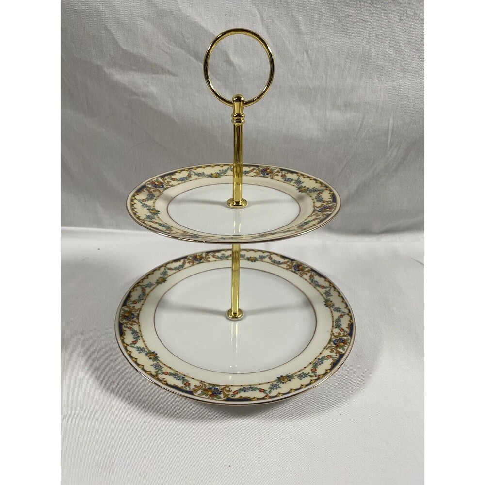 ROYAL EPIAG  Czechoslovakia 2 Tier Cake Stand